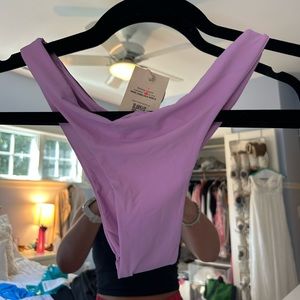 Lavender bikini bottoms cheeky